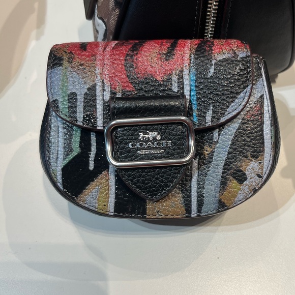 NWT Coach Outlet Coach X Mint + Serf Morgan Card Case On A Chain - Picture 5 of 8